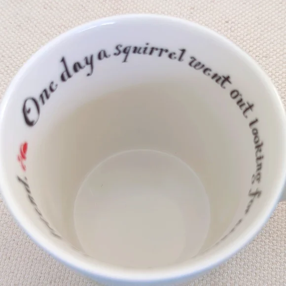 Starbucks 2010 HUXLEY Mouse Squirrel Holiday Coffee Mug Tea Cup 8oz bone China - Picture 4 of 8